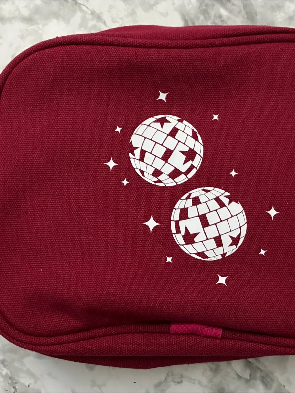 Dancing With The Stars Live Maroon Cosmetic Travel Bag Case